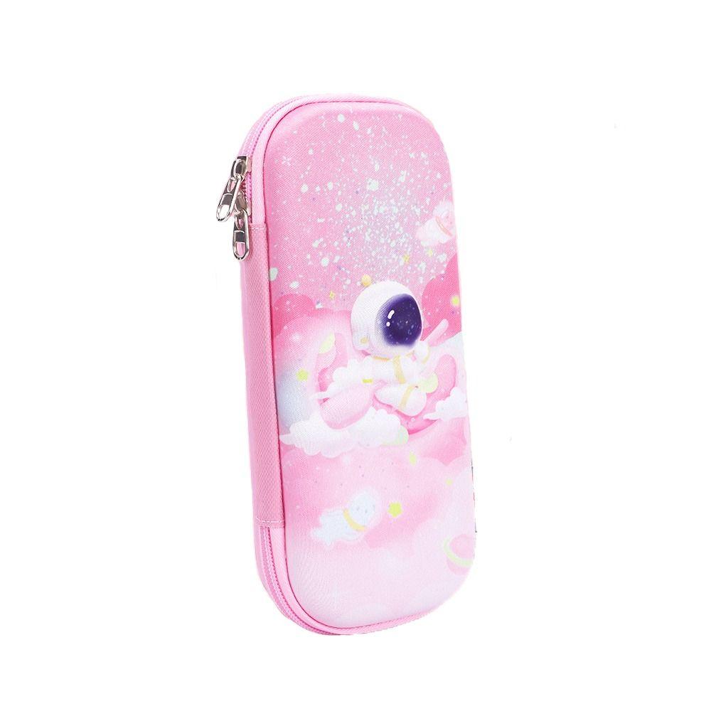 Cute Pencil Case High Capacity Pencil Box School Stationery 3D Space Pen Case