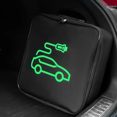 Taška na startovací kabely pro baterie elektromobilů pro nabíjecí kabely, šňůry, hadice, ohnivzdorná, elektromobily, dobíjecí pistole, úložný organizér
