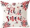 Merry Christmas snowflake red bear linen decorative pillow cover home sofa decorative cushion cover  cushion cover LF-DZ,(9)