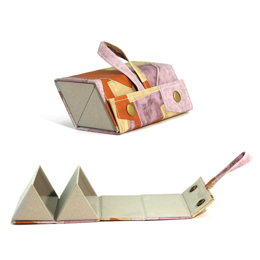 

Compact Design Glasses Organizer Hard Shell Storage Box Portable Eyeglasses Storage Case Travel Pink 2 Slot