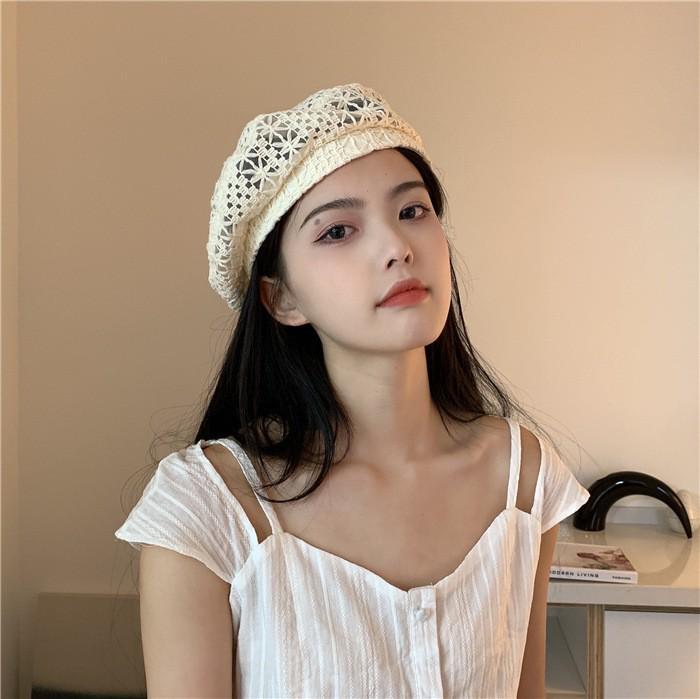 Women's Korean Lace Beret: Breathable, Versatile, Fashionable Summer Hat