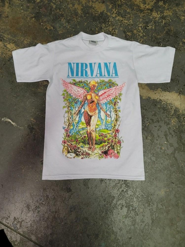 NEW NIRVANA IN UTERO WHITE T SHIRT Unisex T-Shirt XL