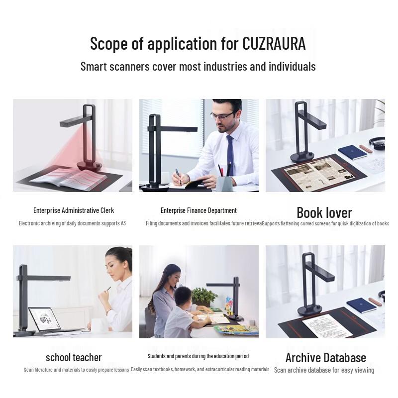 CZUR Aura Overhead Document Scanner CN plug (adapter included)
