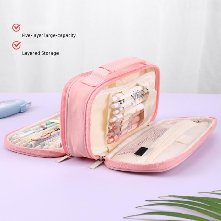 High Capacity Canvas Pencil Organizers For Students Lightweight Design Multipurpose Use Durables Fabric Waterproof Material