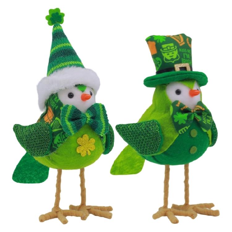 

Pack of 2 Fabric Bird Plush Figurines for Festives Independence Decoration Ornament for Indoor Outdoor Use