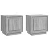 Nightstands (2 pcs) Grey Sonoma 44 x 35 x 45 cm Particleboard