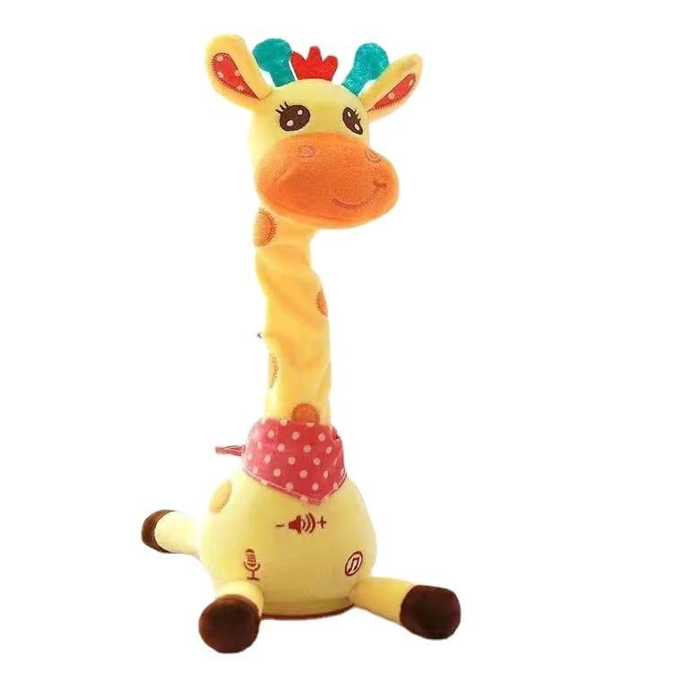 Plush Giraffe Toy With Volume Control And Dancing Motion Gift For Kids