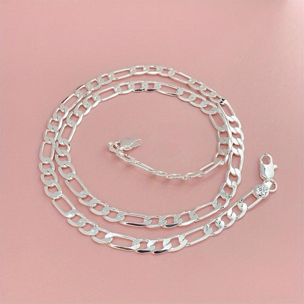 Copper 6MM Chain Necklace for women lady men Cuban Chain - Classic Fashion Perfect for Wedding Engagement Gifts