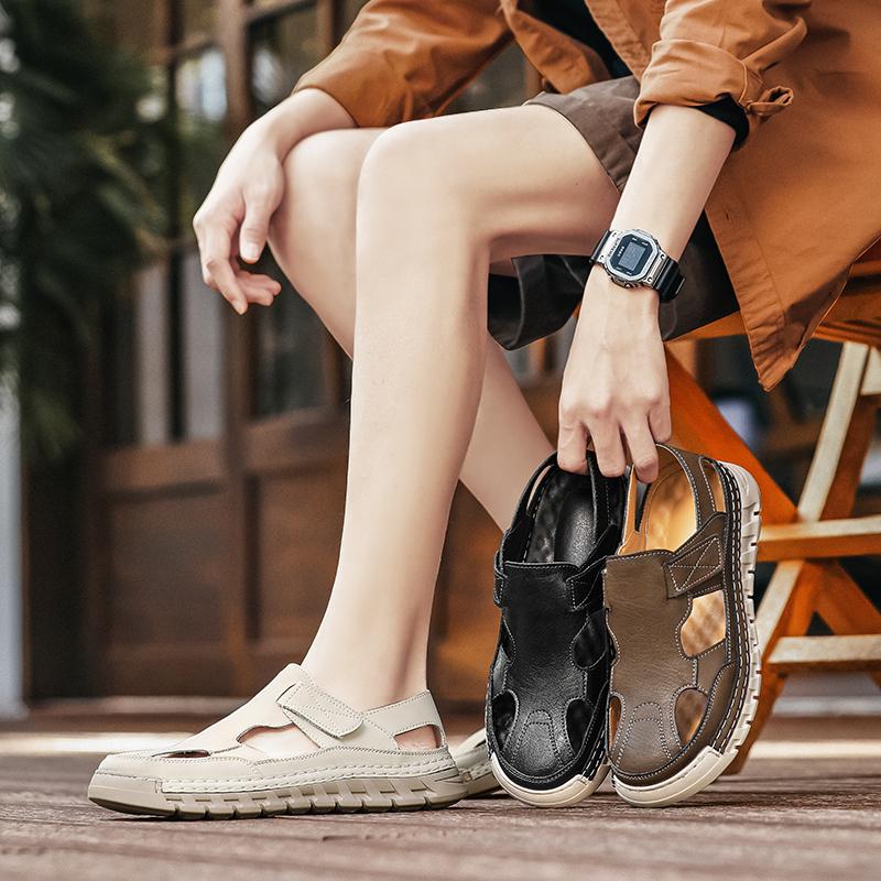 Mode 2025 Nouvelles Sandales d'Été pour Homme Antidérapantes Séchage Rapide Chaussures de Plage Respirantes Chaussures d'Eau d'Extérieur Sandales de Pêche pour Homme Taille 39-47