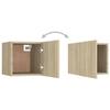 VidaXL Bedside Table Sonoma Oak 30.5x30x30 Cm Engineered Wood 3079715