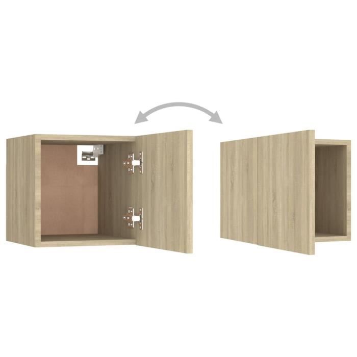 VidaXL Bedside Table Sonoma Oak 30.5x30x30 Cm Engineered Wood 3079715