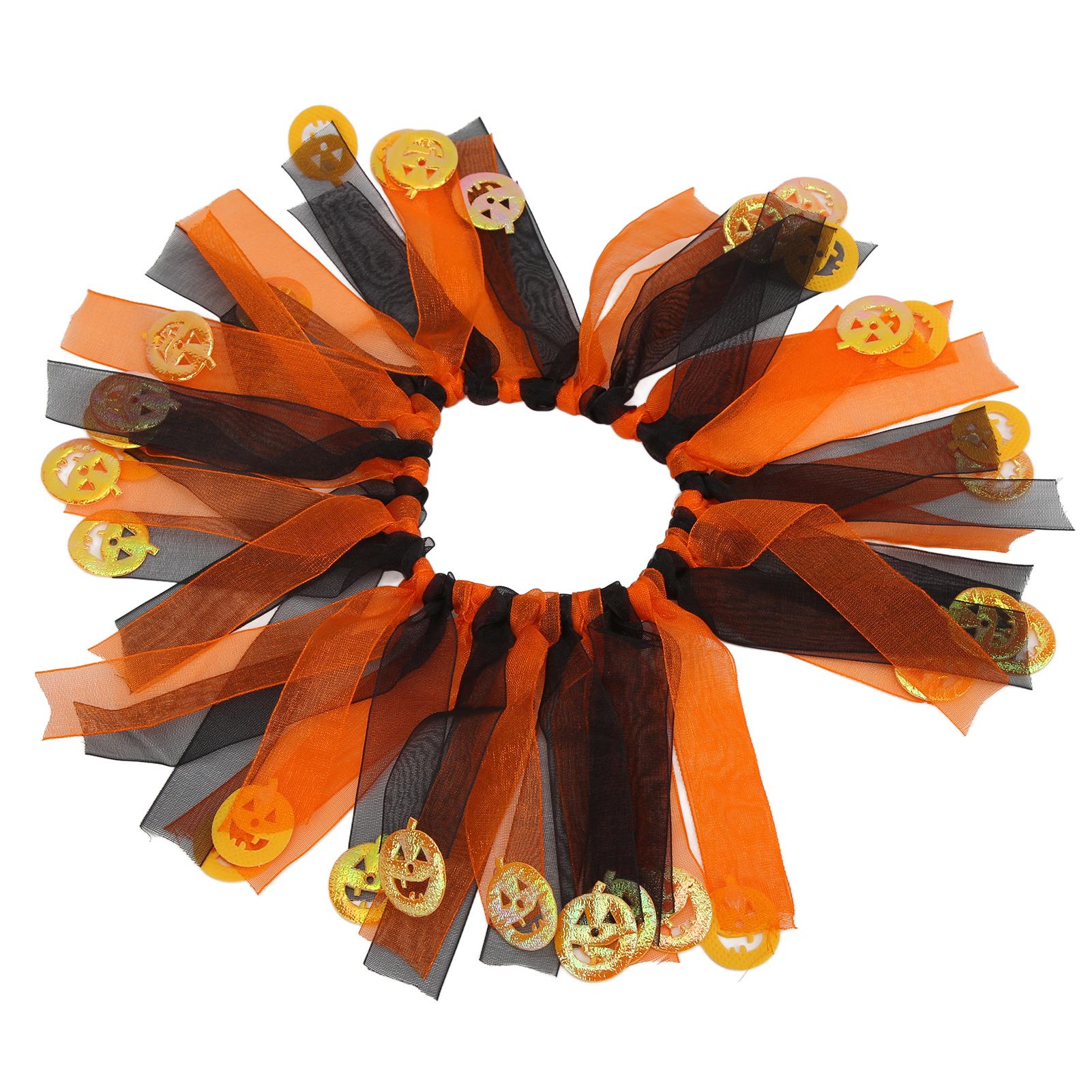 

Pet Halloween Collar Soft Beautiful Decorative Dog Collar with Pumpkin for Party Holiday Christmas L