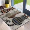 Retro Cartoon Cat Floor Mat, Entrance Door Mat, Dirt-resistant and Wear-resistant Foot Mat, Festival Floor Mat, Easy To Take Care of Floor Mat