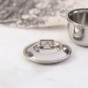 1/12 Dollhouse Miniature Imitated Stainless Steel Casserole Kitchen Cookware