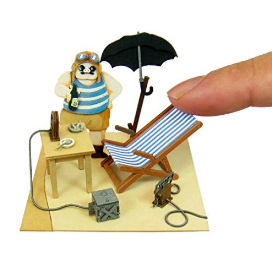 Sankei Studio Ghibli mini Porco Rosso Hideout Papercraft Porco's Non-scale MP07-23