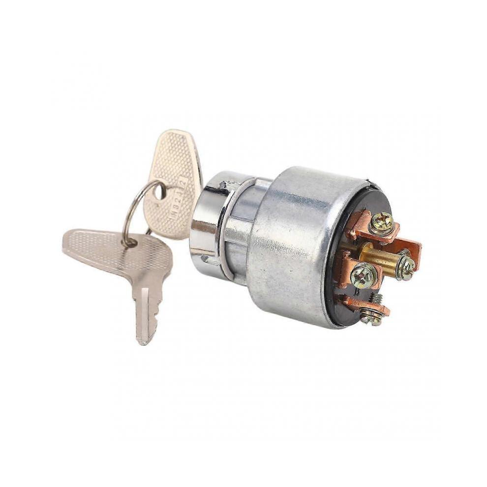 Tractor Ignition Switch 66021 55140 Aluminium Alloy Start Switch with 2 Keys Replacement for Kubota Tractors M4030 M4700