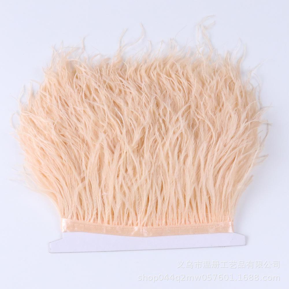 Color 10-15Cm Ostrich Hair Cloth Edge 53 Colors Wedding Clothing Accessories Diy