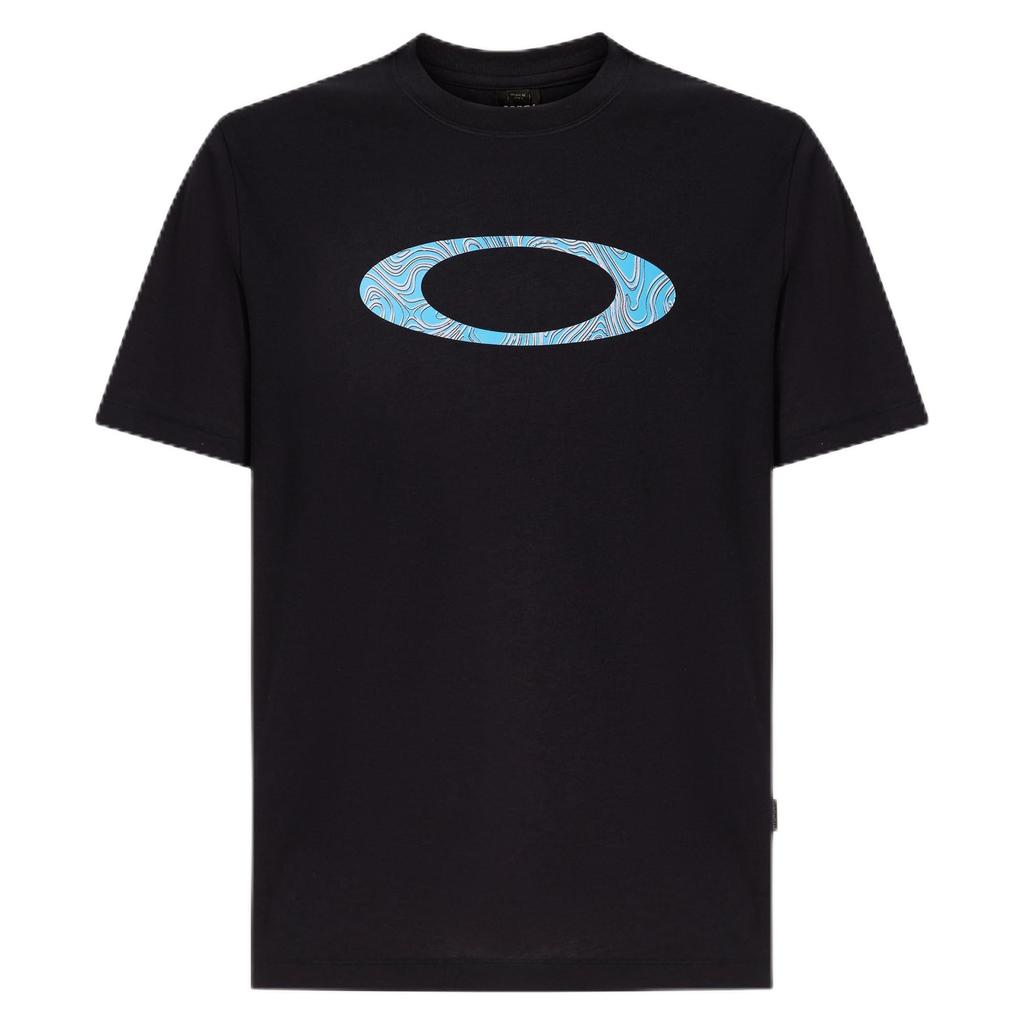 Oakley MTL Ellipse Sun Tee Blackout Size S Size (02E) T-Shirt, (Japanese M)
