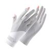 Sun Protection Gloves UV Proof Thin Summer Anti Slip Breathable Sunshade Driving and Riding Touch Screen Ice Silk Gloves for Men and Women