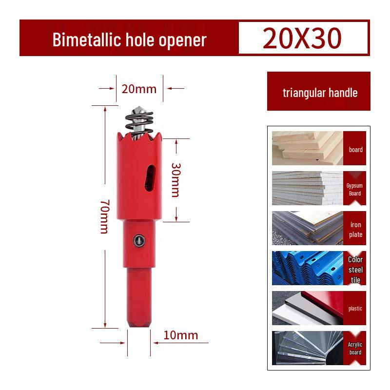 Bimetall-Lochsägebohrer für Holz, Gipskarton, PVC und Eisen