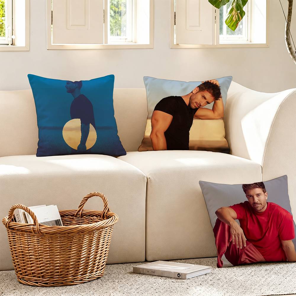 PPablo Alboran Singer Solamente tu Pillow Case Pattern Printed Pillowcase For Living Room Sofa Cushion Cover