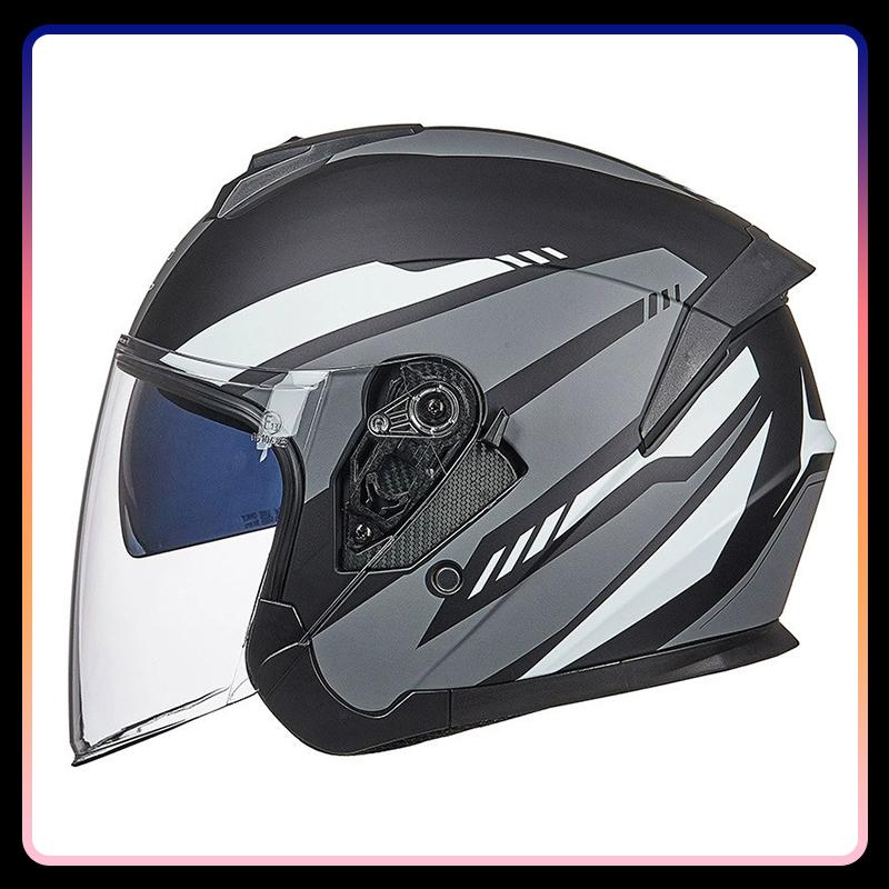 3/4 Open Face Motorcycle Helmets Racing Electric Jet Helmet Men Women Open Half Face Helmet Moto Street Four Seasons DOT