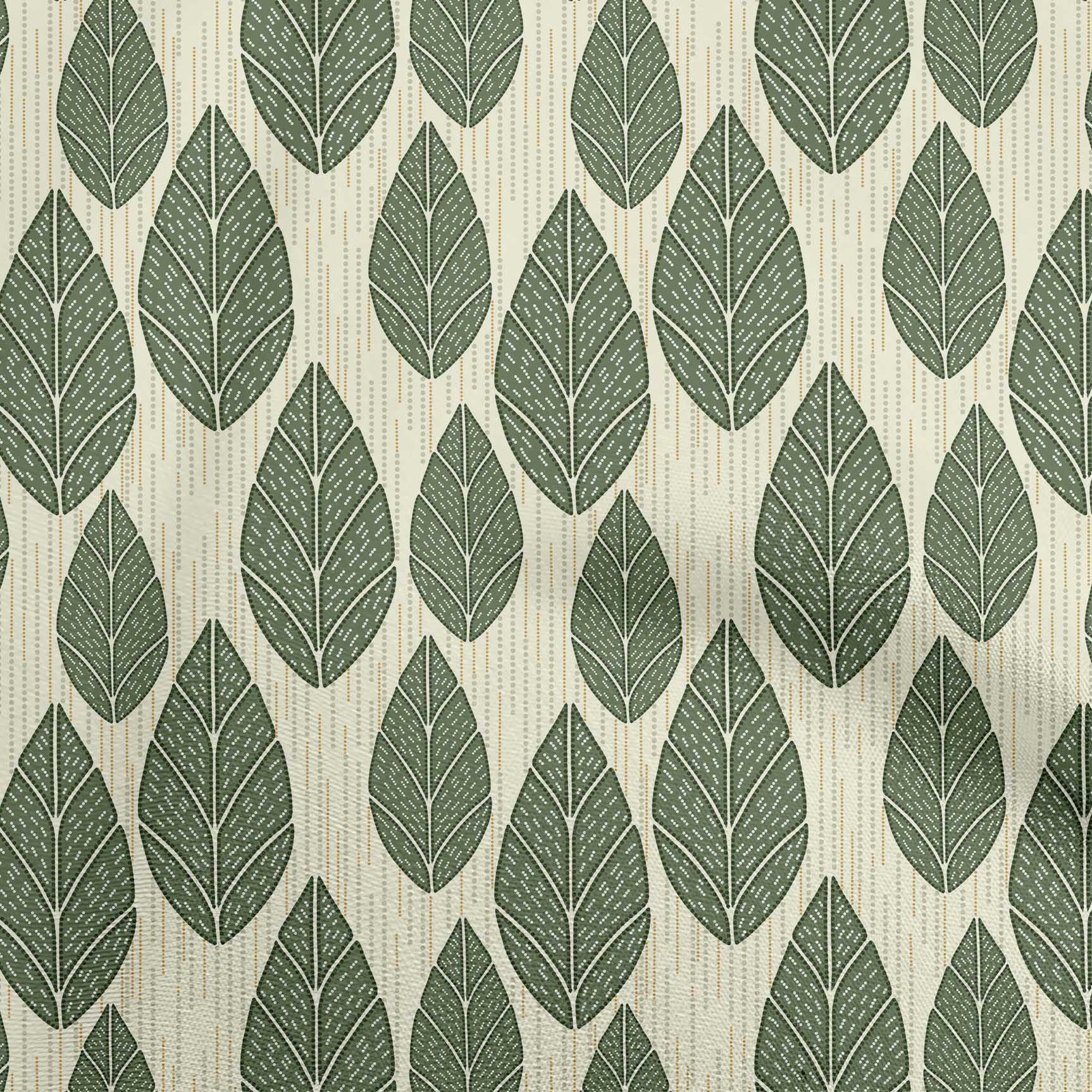 

oneOone Cotton Flex Brown Fabric Dotted Floral Dress Material Fabric Print Fabric By The Yard 40 Inch 42 Inch Wide - Viscose Chiffon зелений