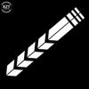 Colorful Arrow Stripe Sticker Motorcycle Fender Paste Waterproof Oilproof Reflective Arrow Decal Stickers Moto Decor Accessories