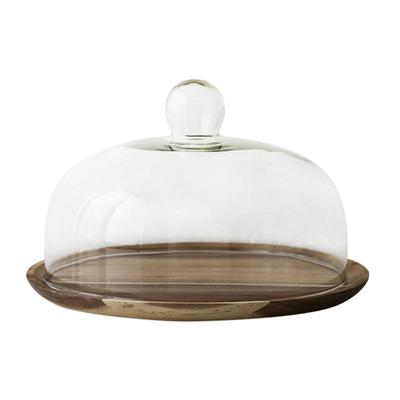Elegant Wooden Cake Tray - Stylish Serving Plate for Desserts and Pastries