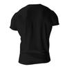 Men Summer T-shirt Short Sleeves Slim Fit Thin Solid Color Stretchy Buttoned V Neck Pullover Thread Sport Fitness Top