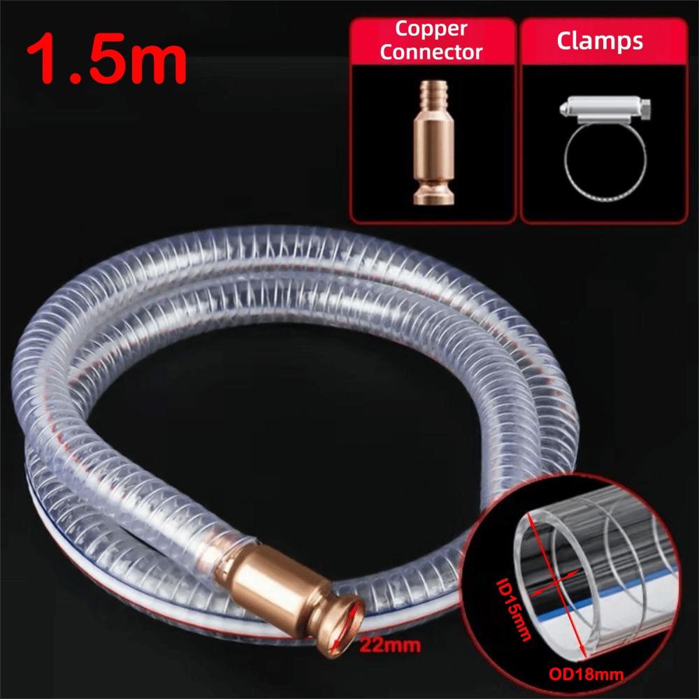 Metal Buckle Siphon Hose Heavy Duty Fuel Transfer Tube Jiggler Hose Jiggler Pump  Boats