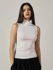 KITTY POTTERY High-Neck Sleeveless [White]