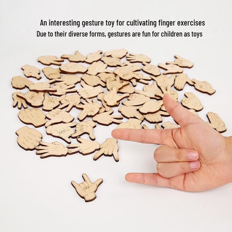 Montessori Wooden Building Blocks for Kids' Finger Skill and Brain Development