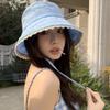French Style Lace-up Sun Caps Sweet Women's Sun Hat Elegant Summer Fisherman Hat  Lady