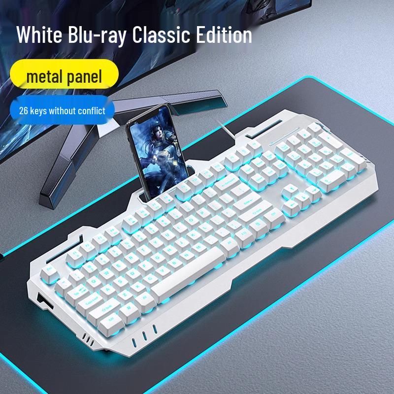 Gaming Keyboard & Mouse Set: True Mechanical Feel, with Headset & Extra Light Option