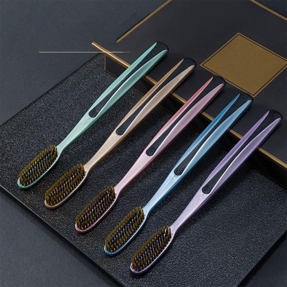 5PCS Large Long Head Huge Head Toothbrush Whitening Teeth Cleaning Brush for Daily Use