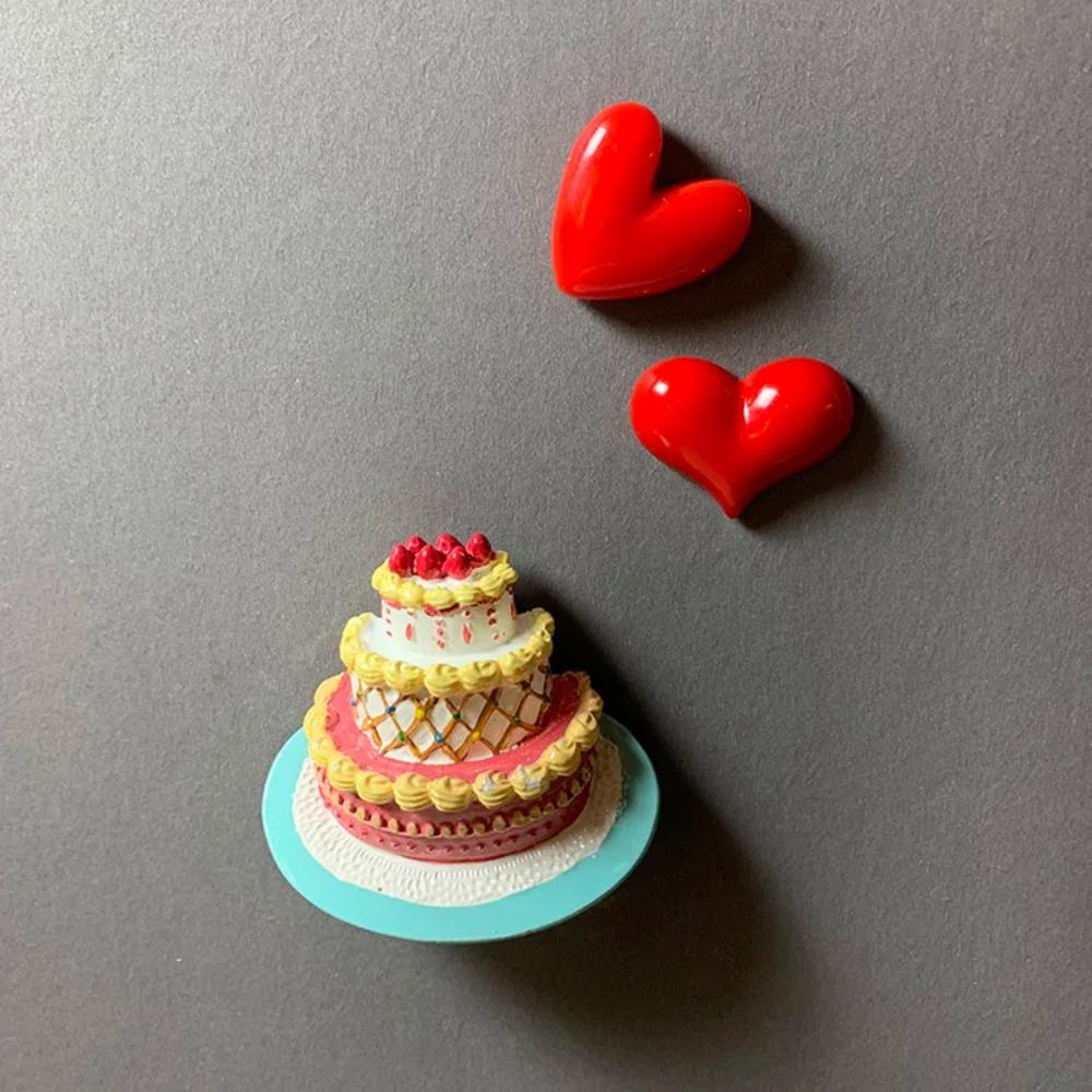 Teekanne Tee 3D Kühlschrankmagnete Kuchen Keks magnetische Kühlschrankpaste Kinder Früherziehung Magnetpaste Heimdekoration