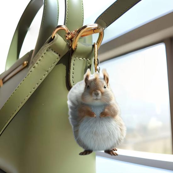 Милая белка акриловый кулон подвесное украшение с шнурком очаровательное животное — фото 4