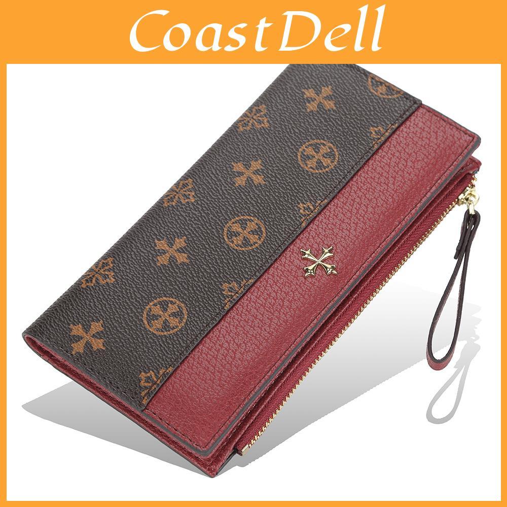 Pu Leather Vintage Wallet For Women With Multiple Card Slots And Zipper Closure For Daily Use