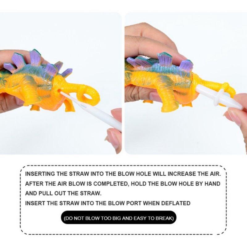 Kids Toy Blowing Animals Toys Dinosaur Anxiety Stress Relief Inflatable ...