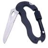 Multifunctional Aluminum Camping Knife Carabiner Keychain Clip with Bottle Opener for Outdoor Activities