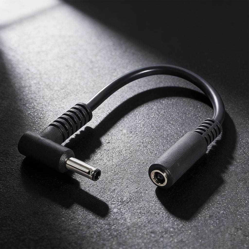 Short 15cm 4.5x3.0mm Female To Male Tip Power Cable 90 Degree Angled Connector Cord Laptop Extension Wire for Laptop
