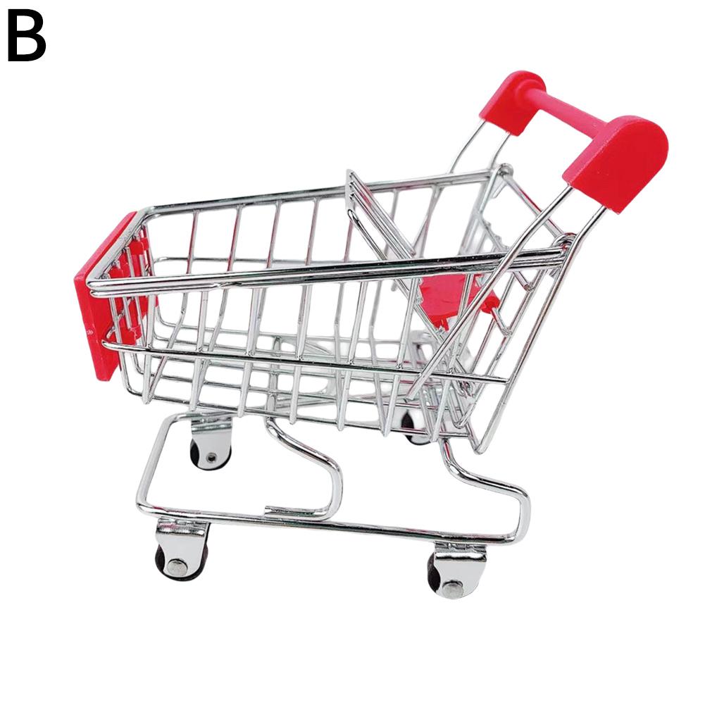 

Мини Металлическая Тележка для Покупок Игрушка для Детей Креативная Игра Притворство Реалистичная Кукла Супермаркет Игра для Мальчиков O8S0 Red-1pcs