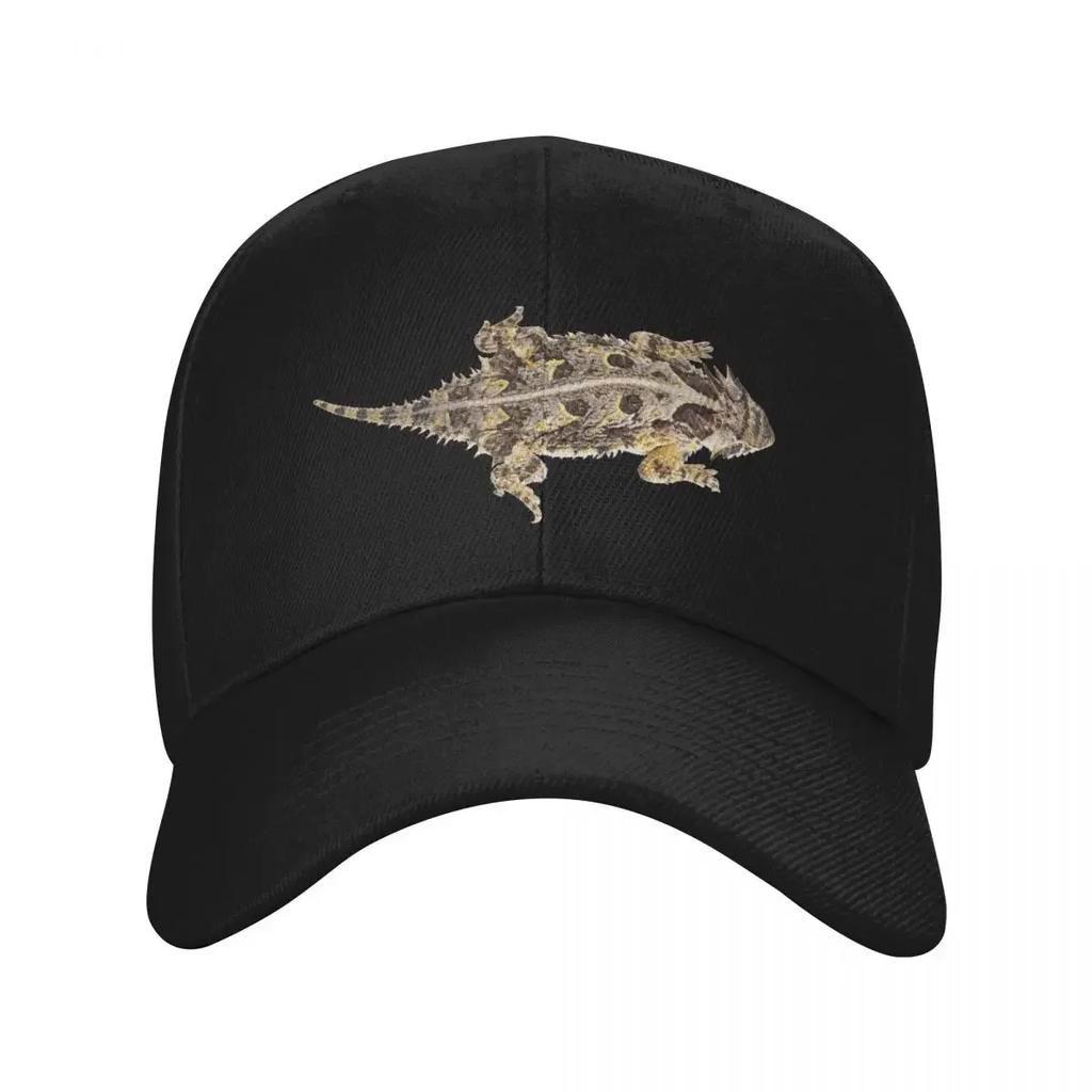 Texas Horned Lizard Baseball Cap Beach Hat Luxury Caps Black Visor Women Caps Mens