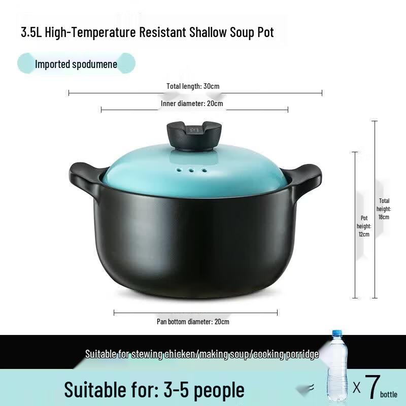 ASD Heat-Resistant Ceramic Soup Pot