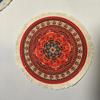 Woven flower Persian carpet small coaster wholesale merchants mouse pad desk mat retro style rubber non-slip computer desk mats