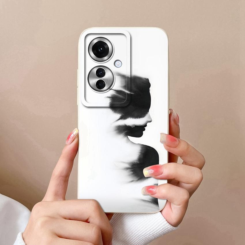 Sacs pour téléphone pour Oppo F25 Pro F23 Realme C20 C25 C30 C31 C33 C35 Narzo N53 N63 Motif Arbre de Coco de Plage Étui de Protection en Silicone Liquide pour Coque Oppo