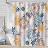 Quick-Drying Waterproof Bath Curtain Washable Partition Curtain Shower Curtains  Home Decoration