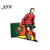 Klare Linie Emaille Abzeichen Fußballspieler Anstecknadeln, Fan Abzeichen, Zinklegierung Fußball Star Exklusiver Pin Revers für Rucksack Jacke Hut Tasche, Sport