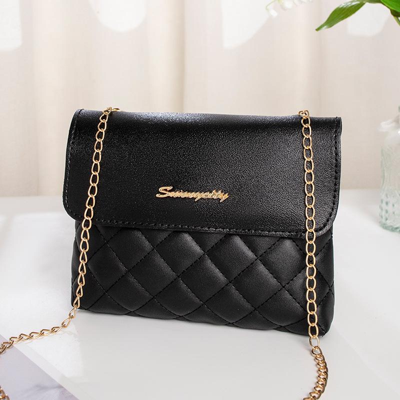 Autumn new fashion casual small fresh shoulder bag diamond messenger bag fashion small square bag